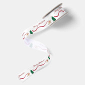 Ruban En Satin Renneau de Noël avec longue écharpe (Dos)