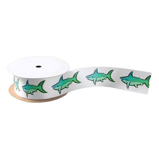 Ruban En Satin Requins verts personnalisables (Bobine)