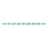 Ruban En Satin Requins verts personnalisables (Devant)