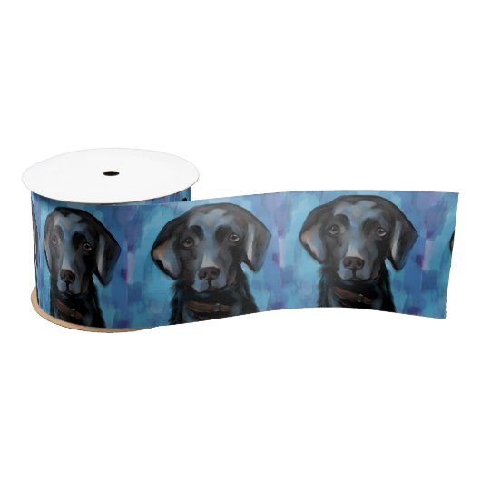 Ruban En Satin Retriever du Labrador (Bobine)