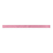 Ruban En Satin Retro Gingham Raspberry (Devant)