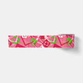 Ruban En Satin Retro Squares Pattern (Devant)