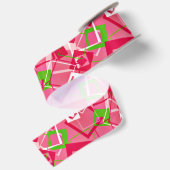 Ruban En Satin Retro Squares Pattern (Dos)