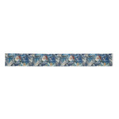 Ruban En Satin Retro Vintage Christmas: Blue Collage (Devant)