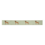 Ruban En Satin Rhodesian Ridgeback mignon Chien Lion Africain Ver (Devant)