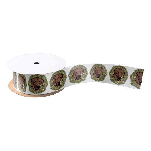 Ruban En Satin Rhodesian Ridgeback Wreath (Bobine)