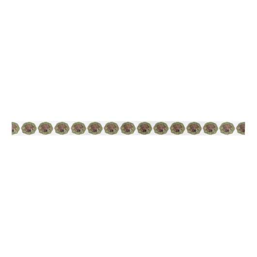 Ruban En Satin Rhodesian Ridgeback Wreath (Devant)