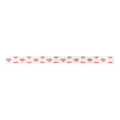 Ruban En Satin Ribbon Coeurs rouges mignons (Devant)