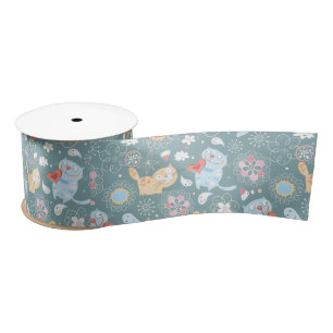 Ruban En Satin Ribbon Cute Cats