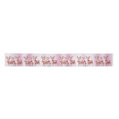 Ruban En Satin Ribbon de Noël Deer Holiday Satin (Devant)