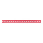 Ruban En Satin Ribbon-Holly en satin rouge (Devant)