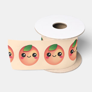 Ruban En Satin Ribbon Kawaii Peach Satin