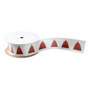 Ruban En Satin Ribbon Red Christmas Tree