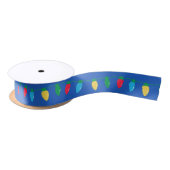 Ruban En Satin Ribbon rétro lumières de Noël (Bobine)