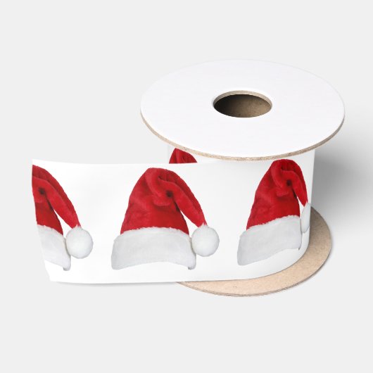 Ruban En Satin Ribbon Santa Hat (Bobine)