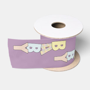 Ruban En Satin Ribbon Unisex Baby Purple pour bébé Cadeau ou douc