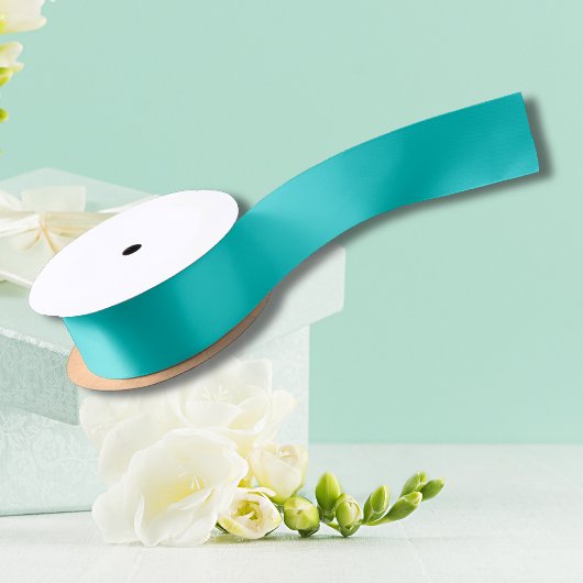 Ruban En Satin Robin Oeuf Bleu Couleur solide | Classique | Éléga