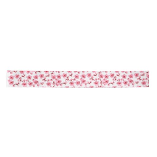 Ruban En Satin Romantic pink Cherry blosson (Devant)