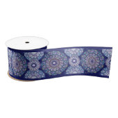 Ruban En Satin Rosace bleue (Bobine)
