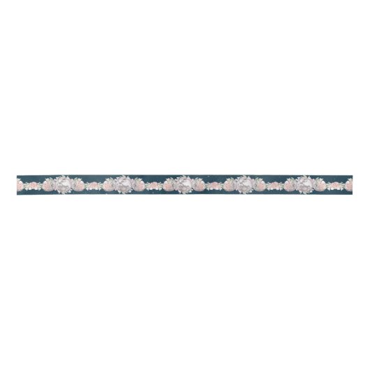 Ruban En Satin Rose & Bleu Triple Lune nuit Ciel Handfasting (Devant)