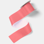 Ruban En Satin Rose Corail Uni (Dos)
