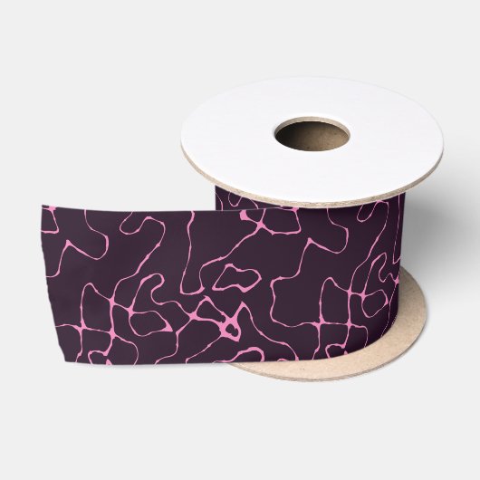 Ruban En Satin rose et violet (Bobine)