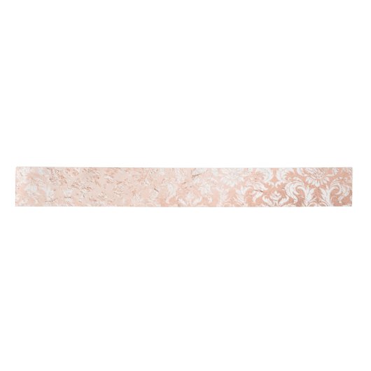 Ruban En Satin Rose Gold Damask (Devant)