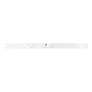 Ruban En Satin Rose Madder, Rouge lave, design floral
