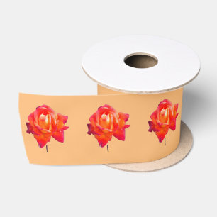 Ruban En Satin Rose orange