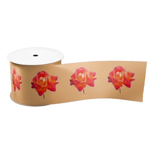 Ruban En Satin Rose orange (Bobine)