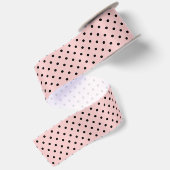 Ruban En Satin Rose points noirs (Dos)