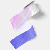Ruban En Satin Rose Violet Abstrait Ondulé (Dos)