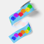Ruban En Satin Roses arc-en-ciel (Dos)