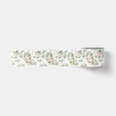 Ruban En Satin Roses blanches et satin verdure (Devant)