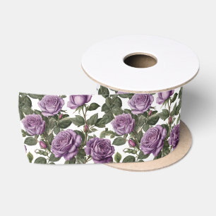 Ruban En Satin Roses de Rose pourpre,
