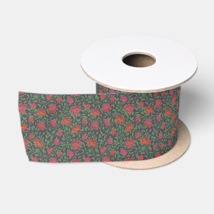 Ruban En Satin Roses rouges et fuchsia parfaites de style gothiqu