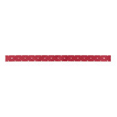 Ruban En Satin rouge avec pois blancs (Devant)