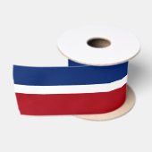 Ruban En Satin Rouge Blanc et Bleu (Bobine)