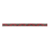 Ruban En Satin Rouge classique vert plaid Rustic Stewart Tartan (Devant)