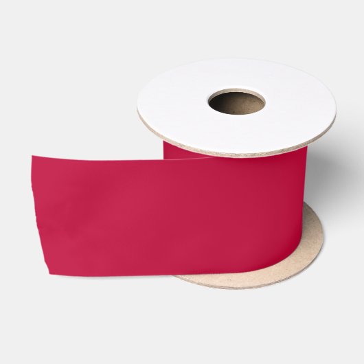 Ruban En Satin Rouge Élégant Uni (Bobine)