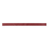 Ruban En Satin Rouge et noir Checkered (Devant)