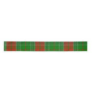 Ruban En Satin Rouge et vert plaid