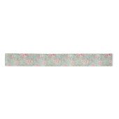 Ruban En Satin Rouge floral bleu-clair chic minable de victorian (Devant)