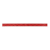 Ruban En Satin Rouge sur Red Chevron (Devant)