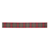 Ruban En Satin Rouge Vert Plaid Rustique Clan Stewart Tartan (Devant)