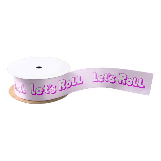 Ruban En Satin Roulons en couleurs roses (Bobine)