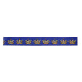 Ruban En Satin Royal Blue Gold Prince (Devant)