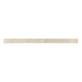 Ruban En Satin Ruban à rayures or et blanc | Couleurs modifiables (Devant)