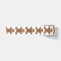 Ruban, biscuits au gingembre de couleur de fond qu