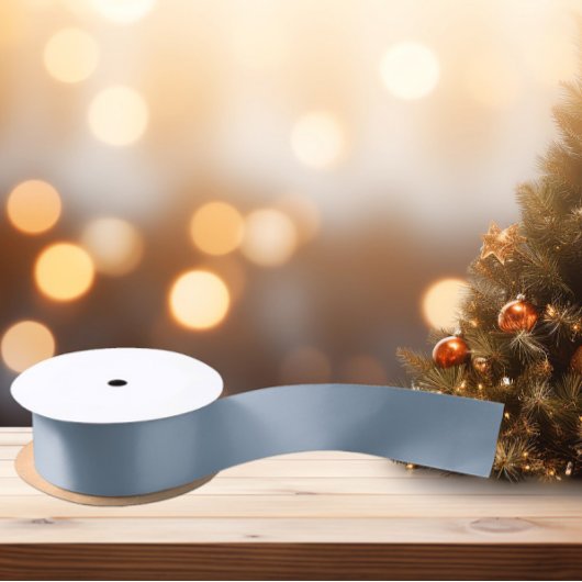 Ruban En Satin Ruban bleu satiné à perches